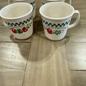 Corelle Vintage “Farm Fresh” cups